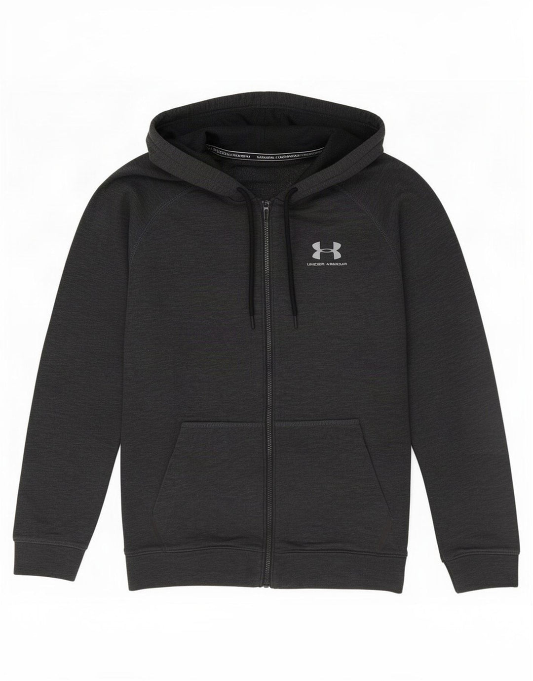 Under Armour Mens Zip Hoodie Sweater Medium Grey Cotton