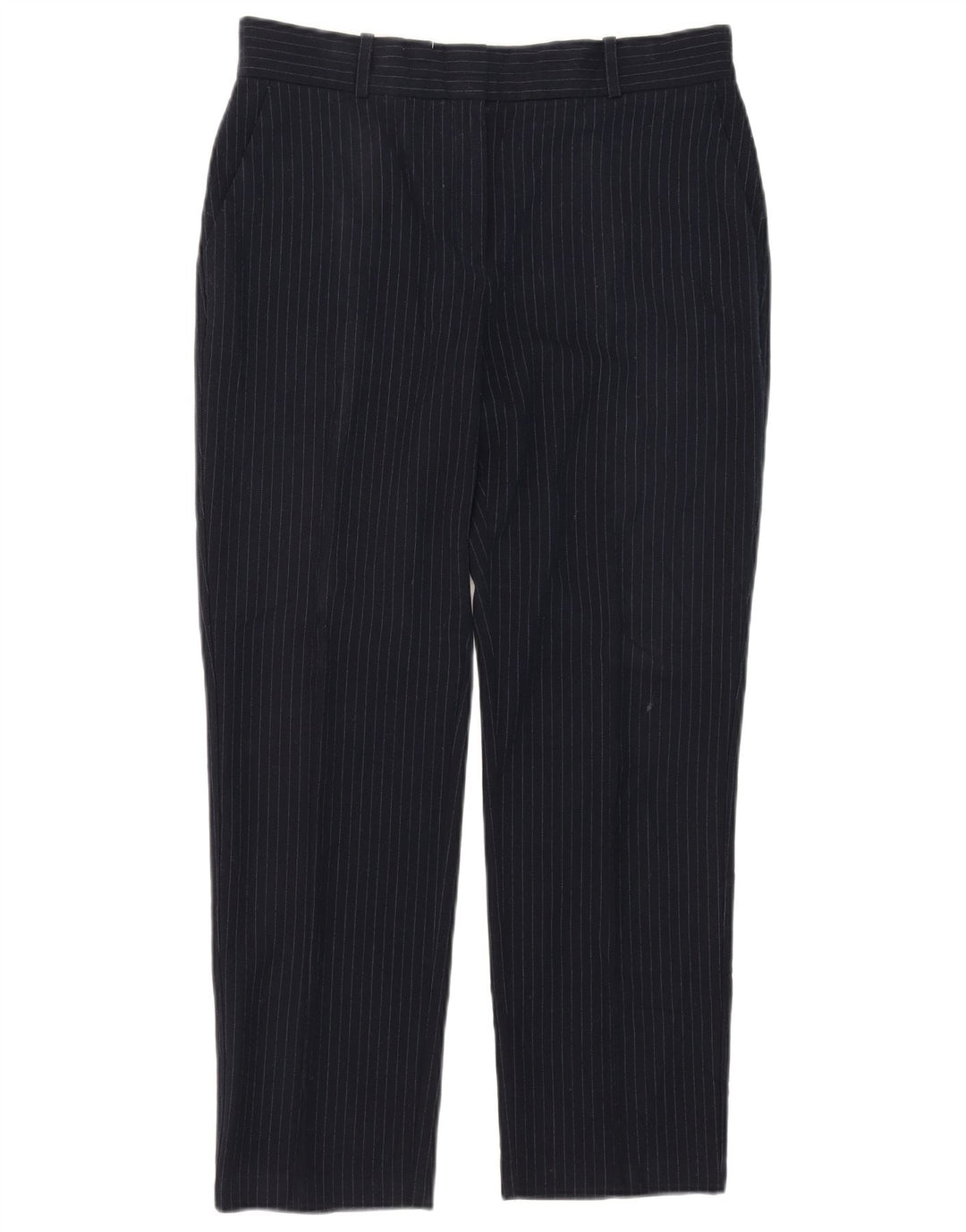 Marks & Spencer Womens Suit Trousers UK 12 Medium W32 L27 Navy Blue