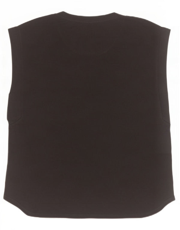 Женский жилет Benetton UK 18 XL, черный хлопок