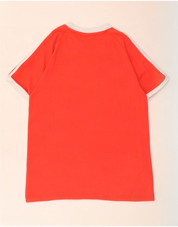Adidas Mens Camiseta Top Médio Algodão Vermelho