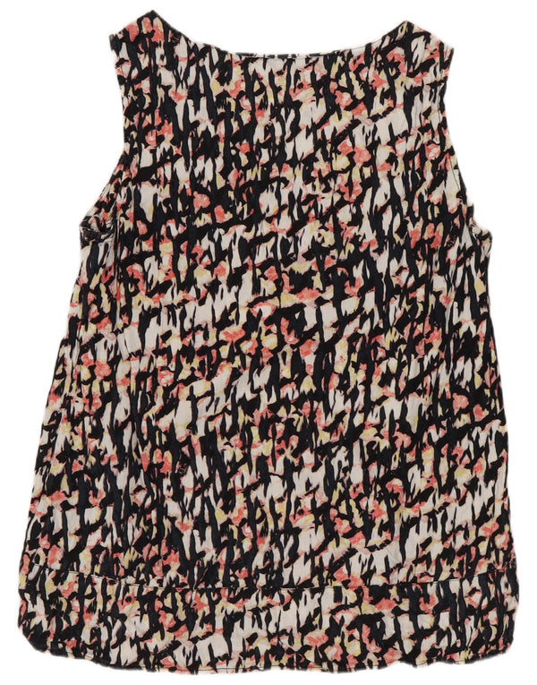 Marks & Spencer Damen-Blusenoberteil mit abstraktem Muster, UK 10, Größe S, mehrfarbig