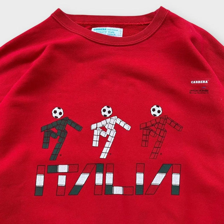 Sudadera Vintage Italia 90 carrera - grande (cuadrada)