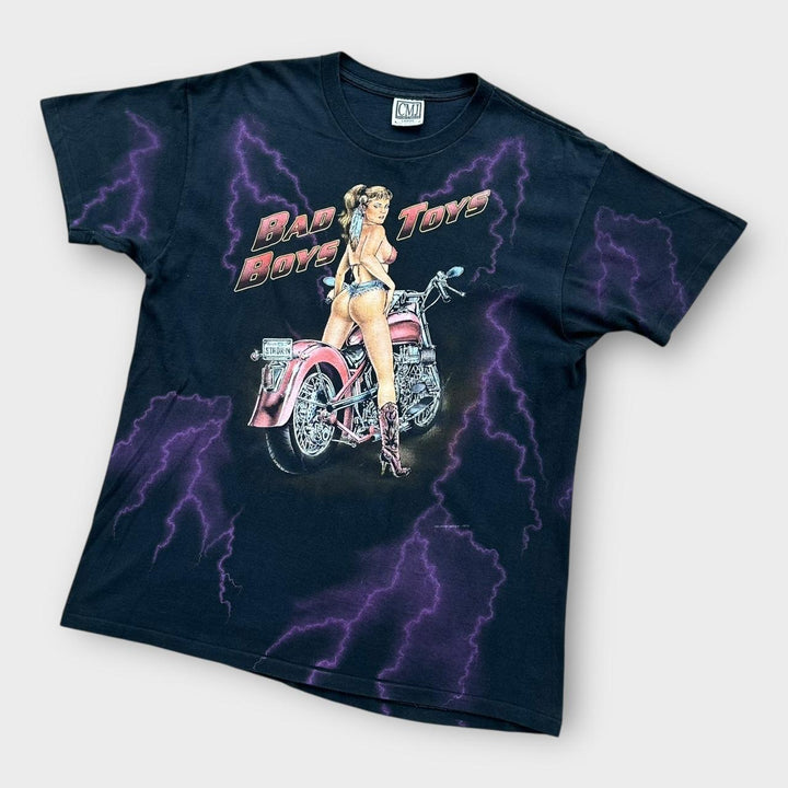 Single stitch Harley graphic tee - large