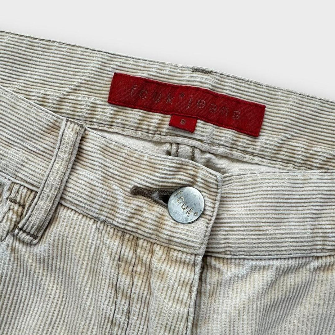 FCUK flared corduroy trousers - size 8