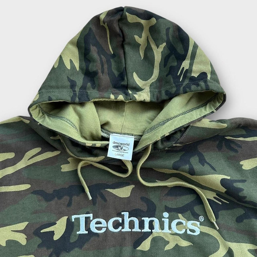 Sudadera con capucha Vintage Technics DJ - grande