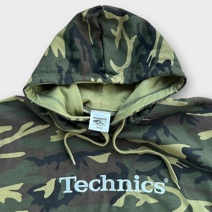 Sudadera con capucha Vintage Technics DJ - grande