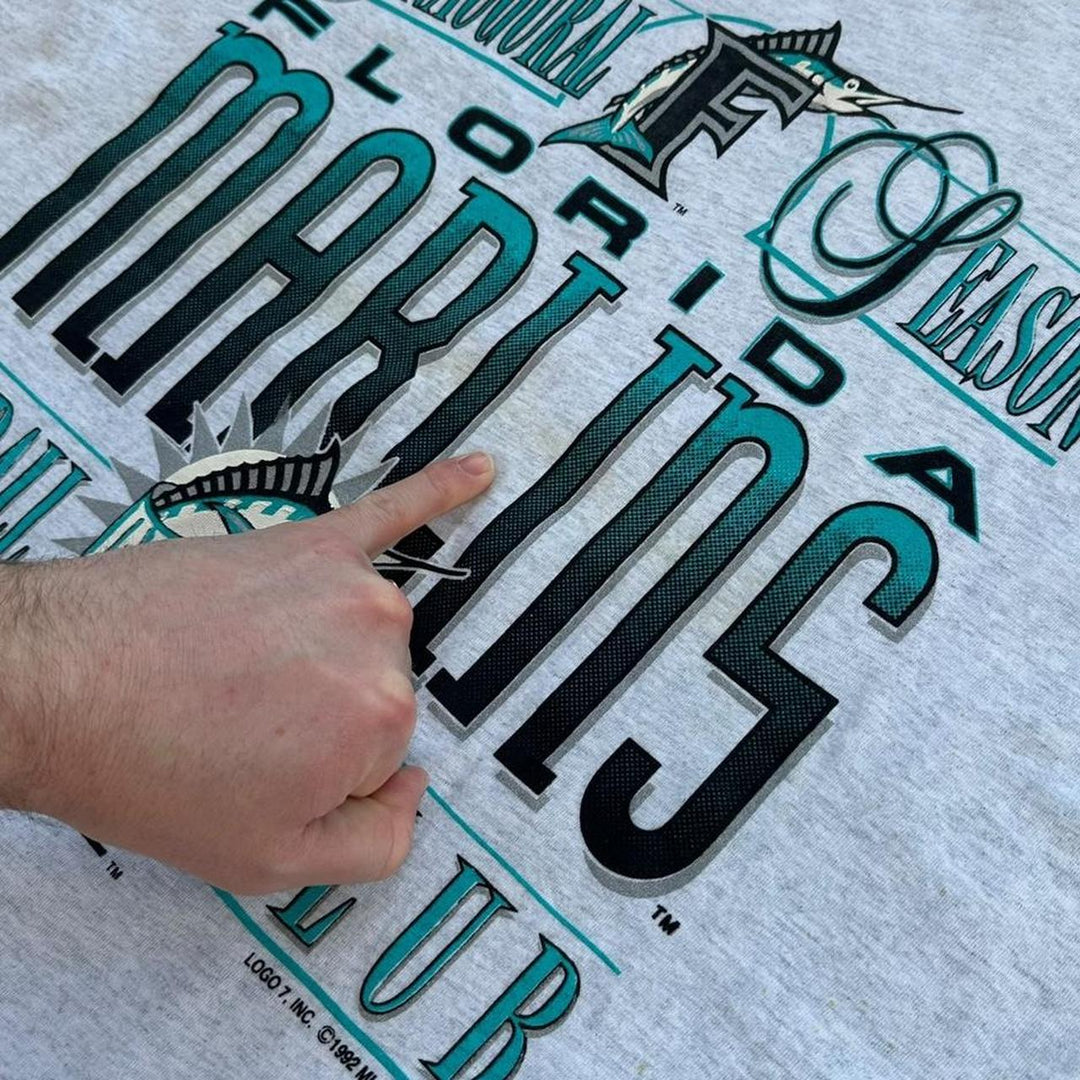 Vintage Florida Marlins Grafik-T-Shirt – XL