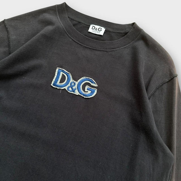 Tricou cu mânecă lungă D&G - junior XL (mare pentru femei)
