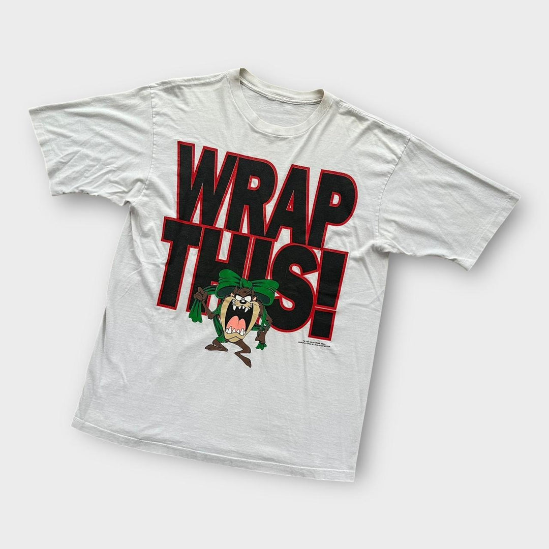 T-shirt grafica vintage Taz natalizia - XL