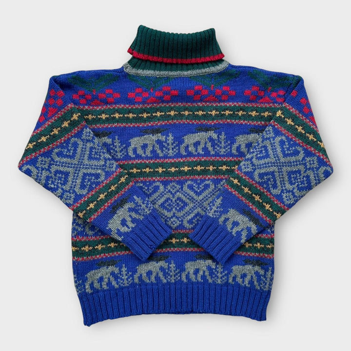 Vintage Eddie Bauer striktrøje - medium