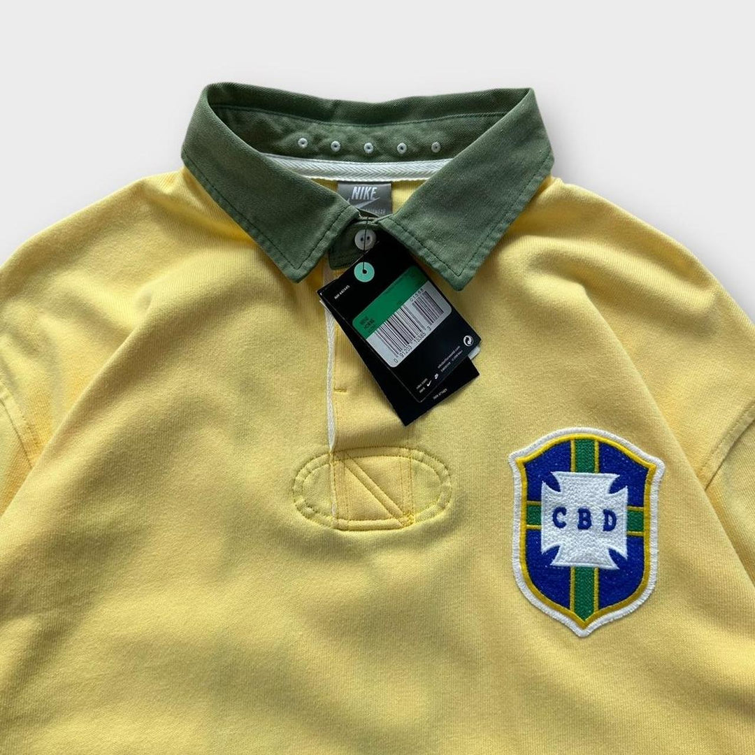 Vintage Nike Brazil rugby skjorte - XL