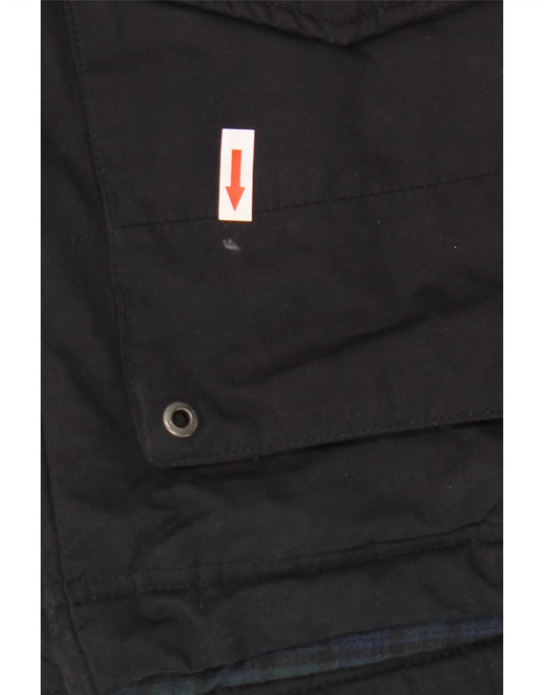Crew Clothing Mens Hooded Parka Jacket UK 40 Large Navy Blue Polyester