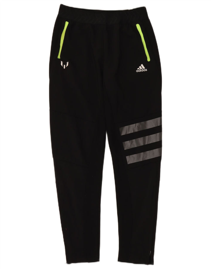 Adidas Boys Tracksuit Trousers 13-14 Years Black Polyester