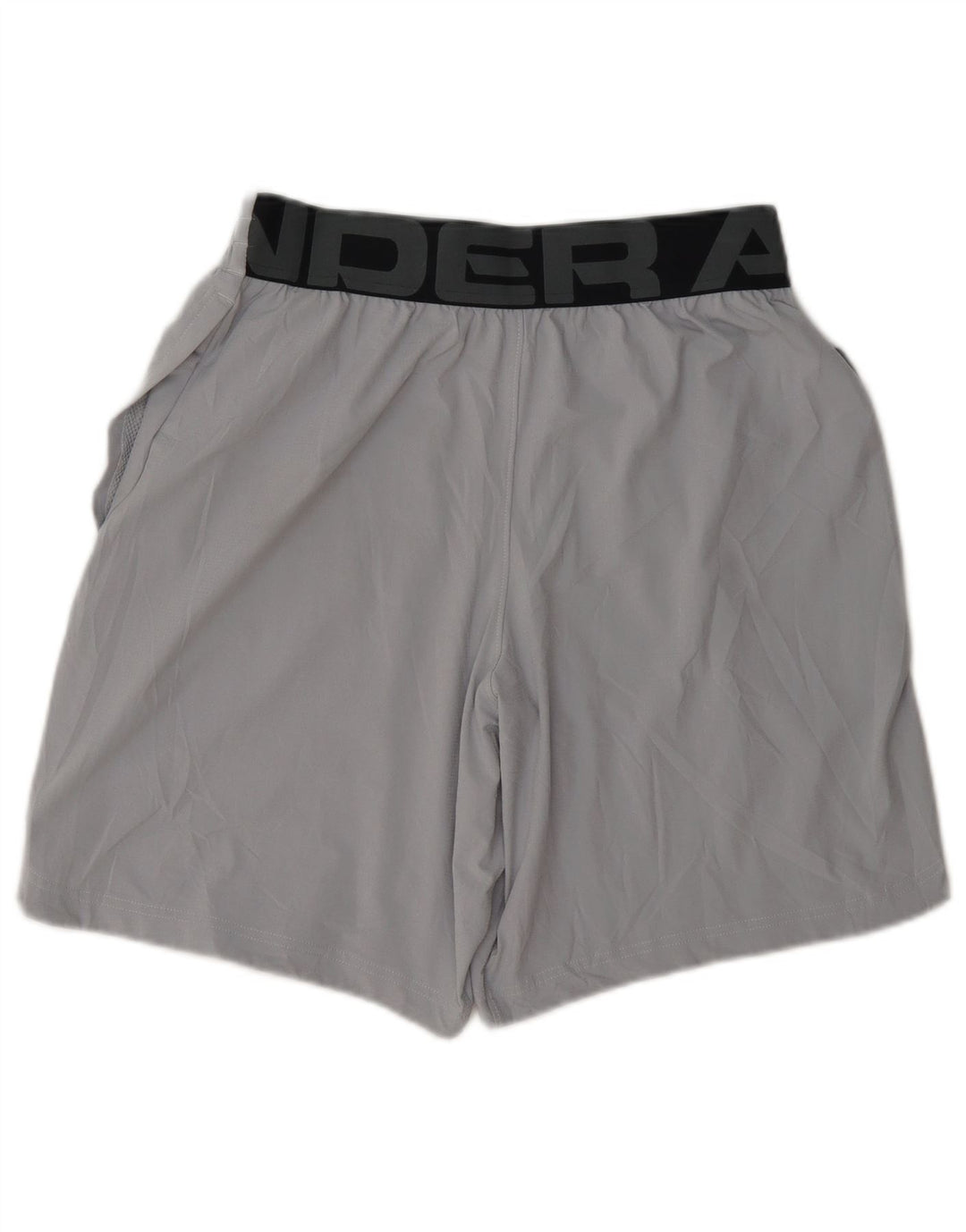 Under Armour Mens Graphic Sport Shorts Small Grey Colourblock Polyester