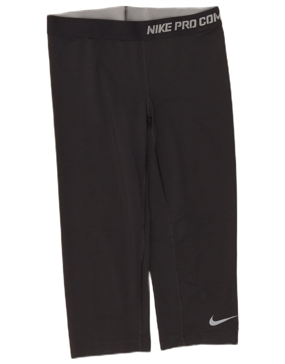 Nike Womens Dri Fit Graphic Capri Leggings UK 12 Medium  Black