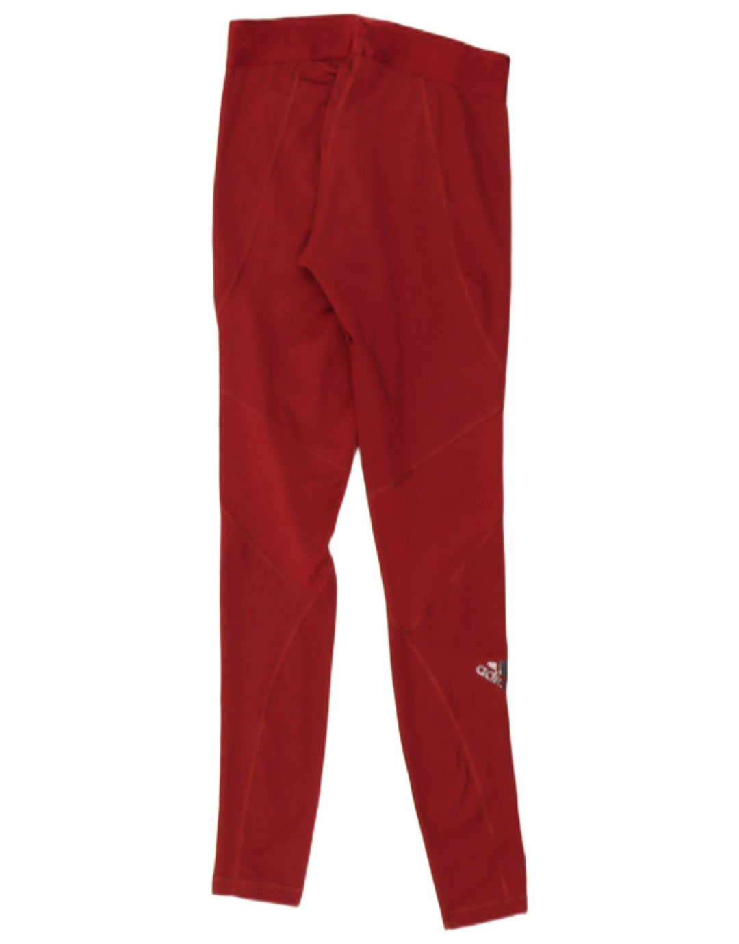 ADIDAS Womens Climacool Graphic Leggings UK 8/10 Small  Burgundy Polyester
