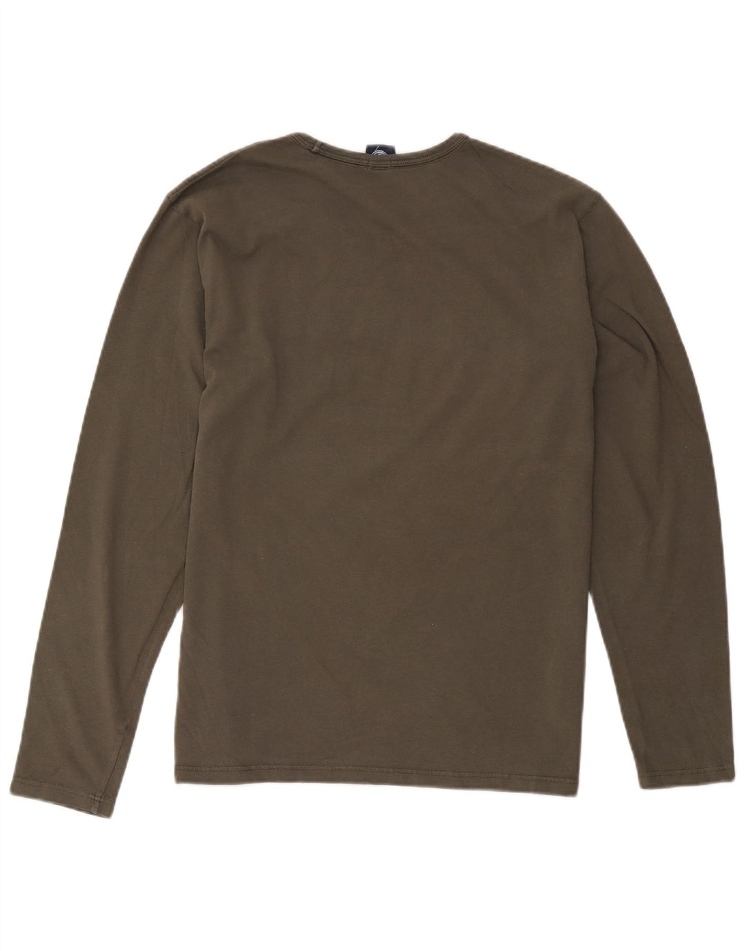 North Sails Mens Regular Fit Graphic Top Long Sleeve Medium Khaki Cotton