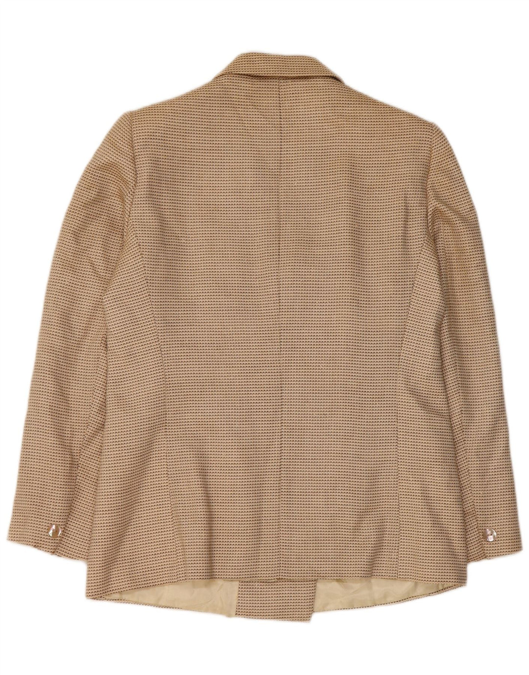 Giacca blazer doppiopetto da donna Max Mara UK 16 Large Beige geometrica