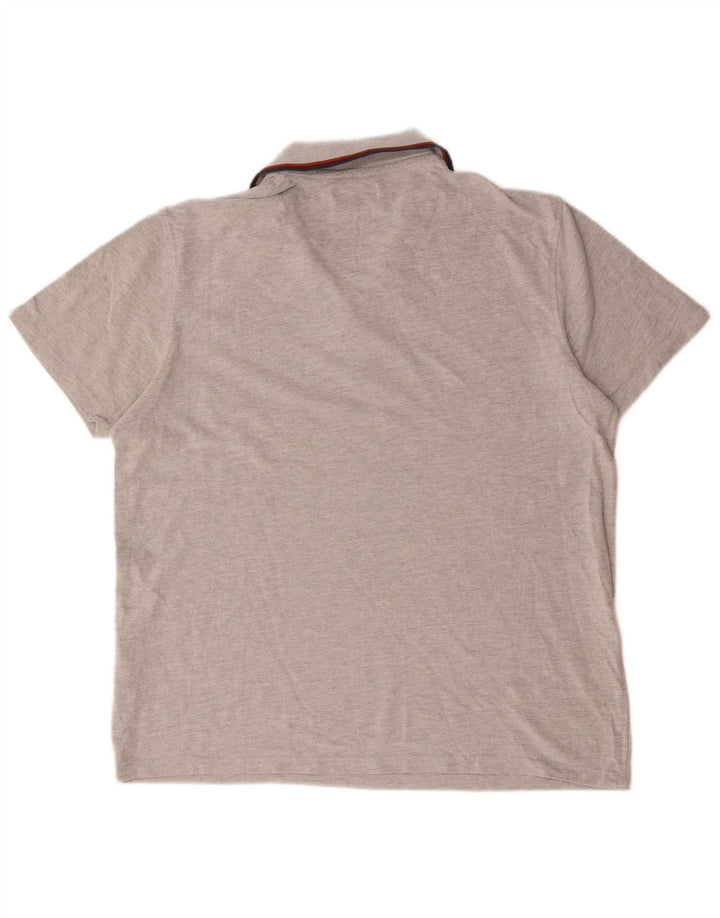 Jack & Jones Mens Polo Shirt 2XL Grey Cotton