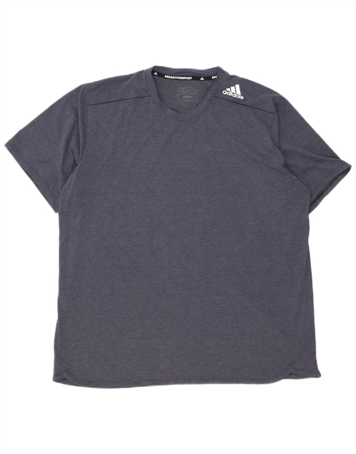 Adidas Camiseta Hombre Top 2XL Azul Marino Poliéster