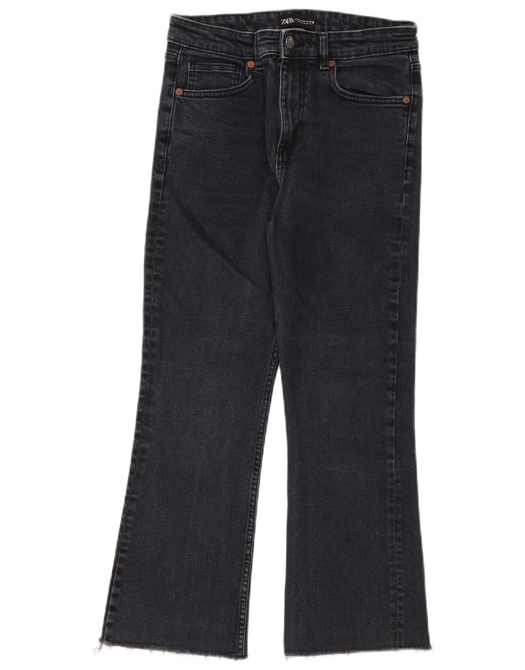 Jeans corti da donna Zara EU 40 medio W30 L25 cotone blu navy