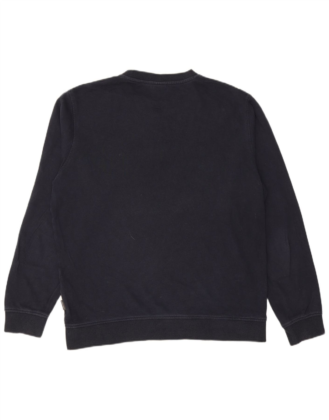 JACK & JONES Mens Graphic Sweatshirt Jumper Large Navy Blue Cotton