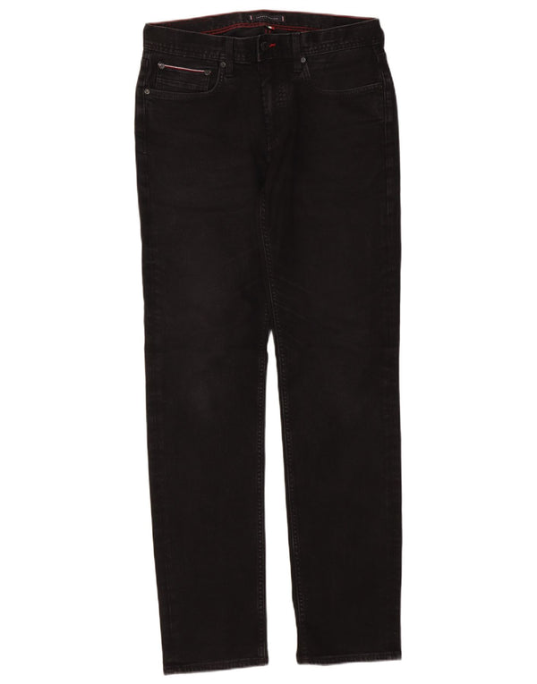 Tommy Hilfiger Mens Denton Straight Jeans W32 L34 Black Cotton
