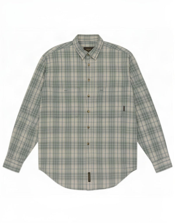 Camicia da uomo Timberland in cotone a quadri blu medio