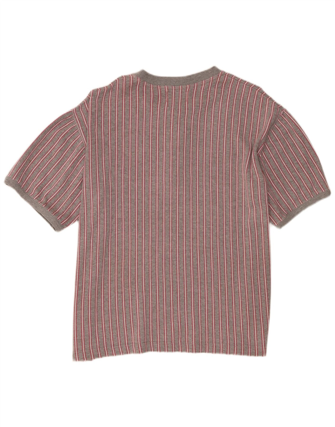 Mustang Mens T-Shirt Top XL Grey Striped Cotton