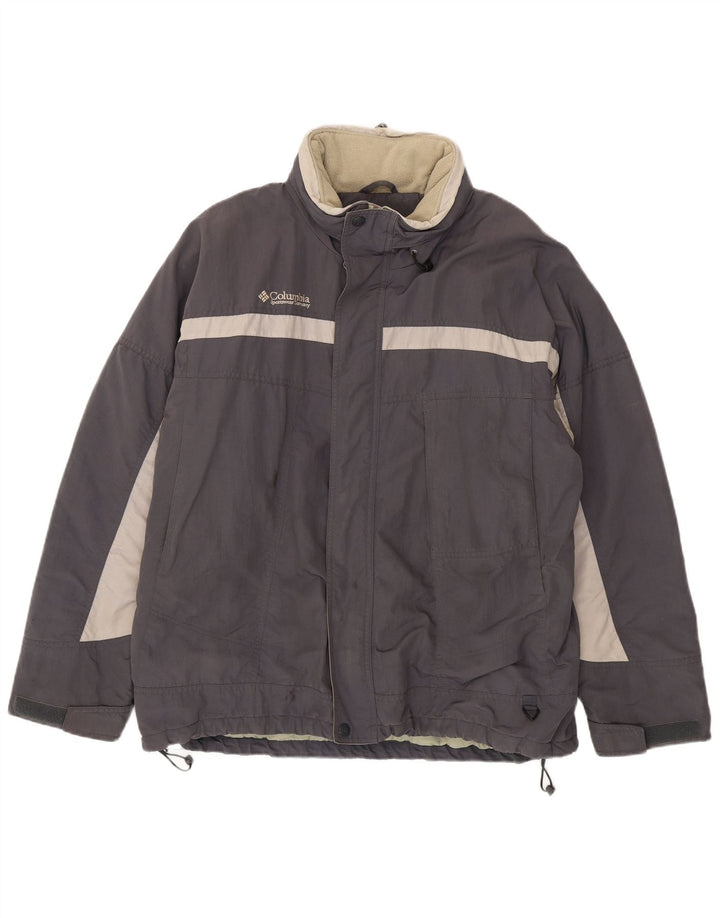 Columbia Mens Windbreaker Jacket UK 42 XL Grey Colourblock