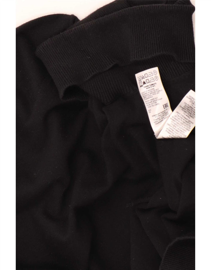 Marks & Spencer Herre Rullehalstrøje Sweater Stor sort bomuld