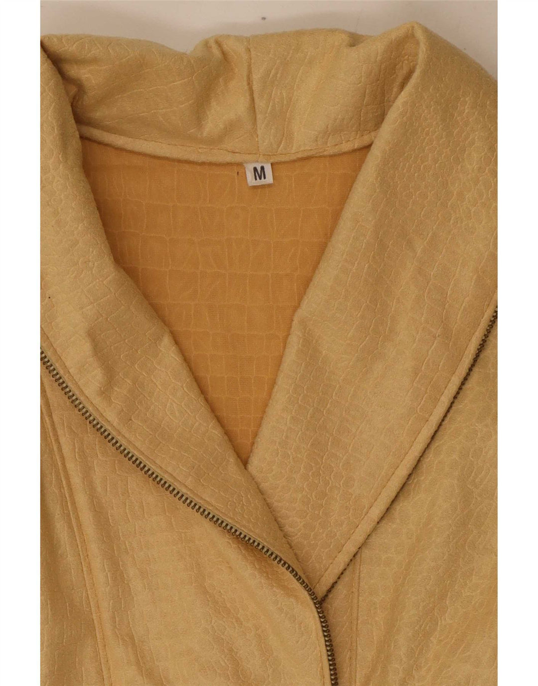 Vintage Womens Blazer Jacket UK 14 Medium Beige Animal Print