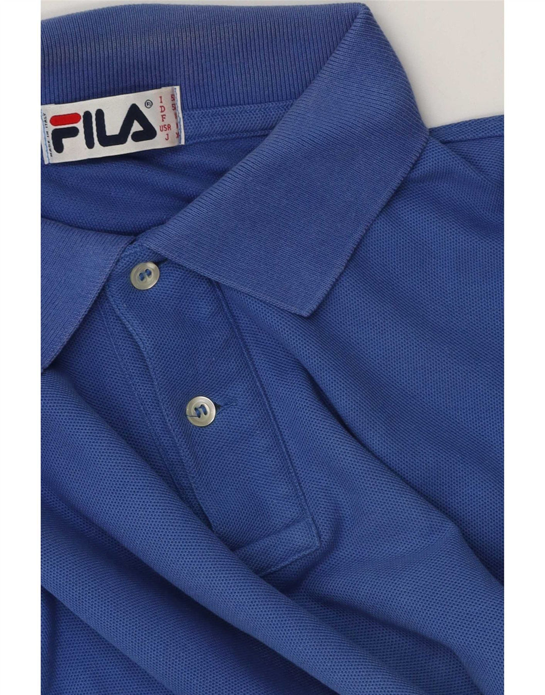 Fila Mens Polo Shirt IT 50 Medium Blue