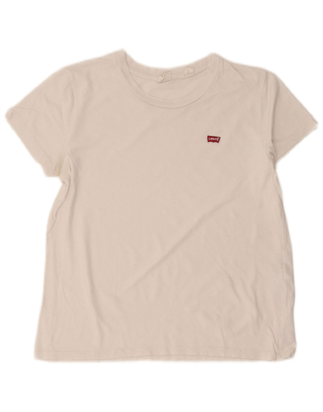 Женская футболка Levi's Top UK 12, средний размер, белый хлопок
