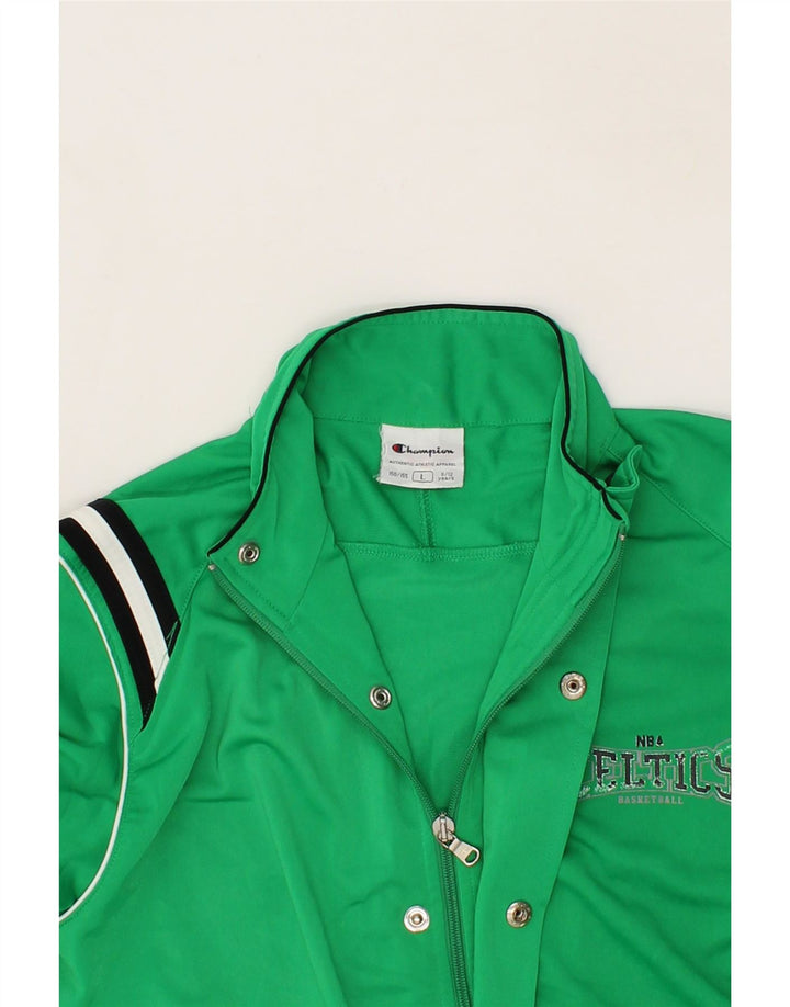 CHAMPION Boys Boston Tracksuit Top Jacket 11-12 Years Large Green Vintage Champion and Second-Hand Champion from Messina Hembry 