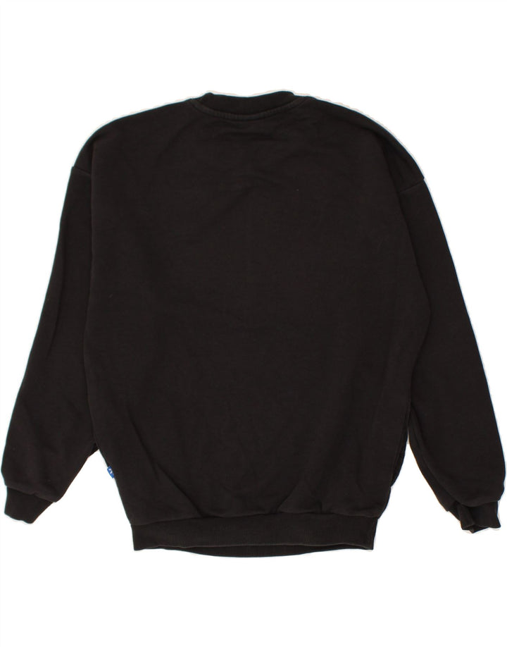 ADIDAS Womens Graphic Sweatshirt Jumper UK 8 Small Black Cotton | Vintage Adidas | Thrift | Second-Hand Adidas | Used Clothing | Messina Hembry 