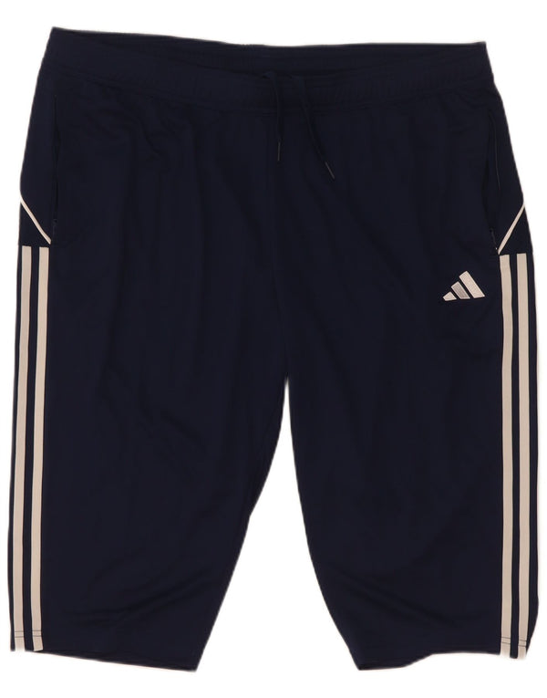 Pantaloncini sportivi Adidas Aeroready Regular Fit da donna UK 24/26 2XL Blu Navy