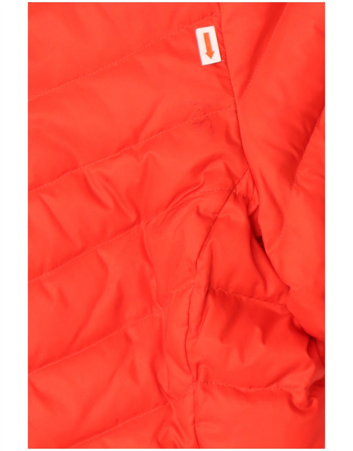 TOMMY HILFIGER Womens Padded Jacket UK 14 Large Red Nylon