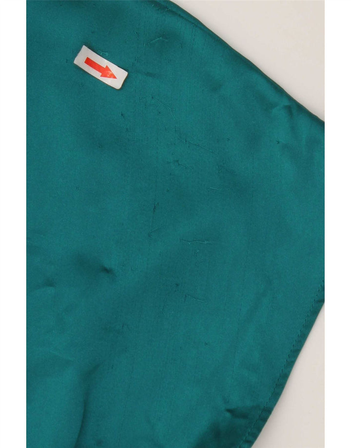 Zara Womens Crop Blouse Top UK 6 XS Green Polyester