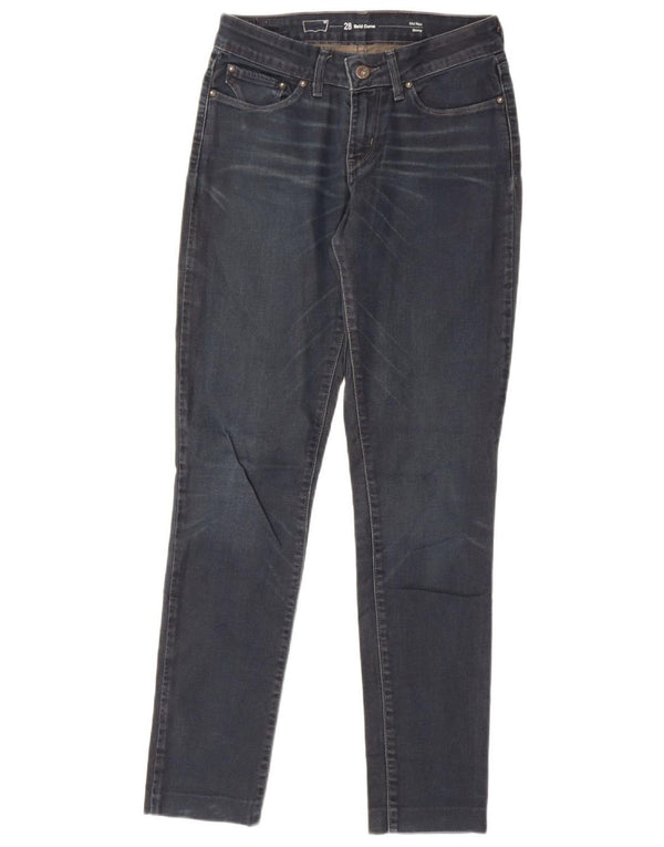 Jeans skinny Levi's da donna Bold Curve a vita media W27 L30 cotone blu navy
