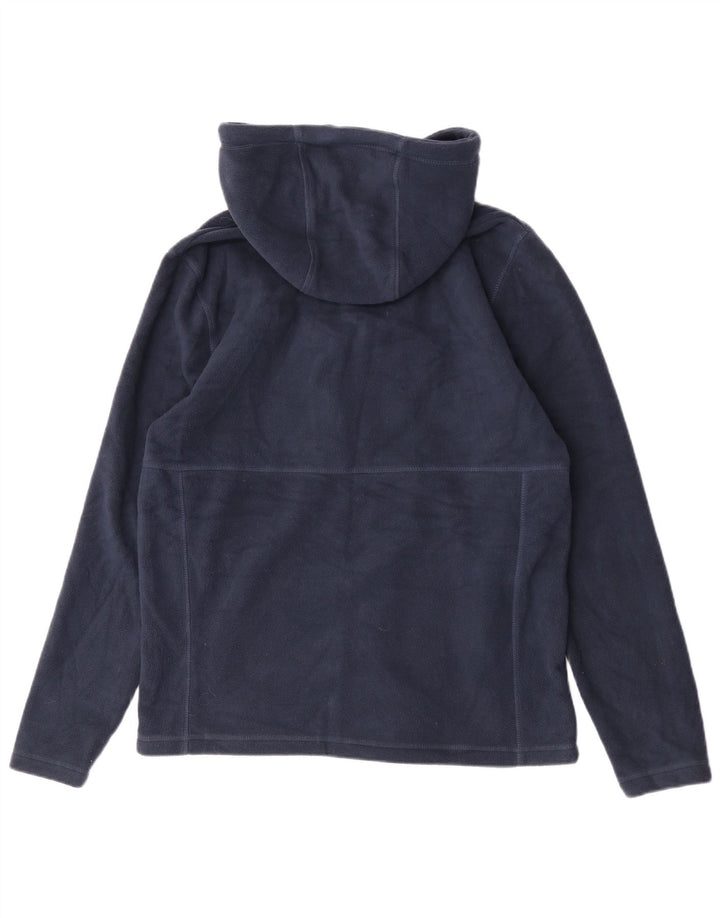 Saltrock Mens Hooded Fleece Jacket UK 38 Medium Navy Blue Polyester