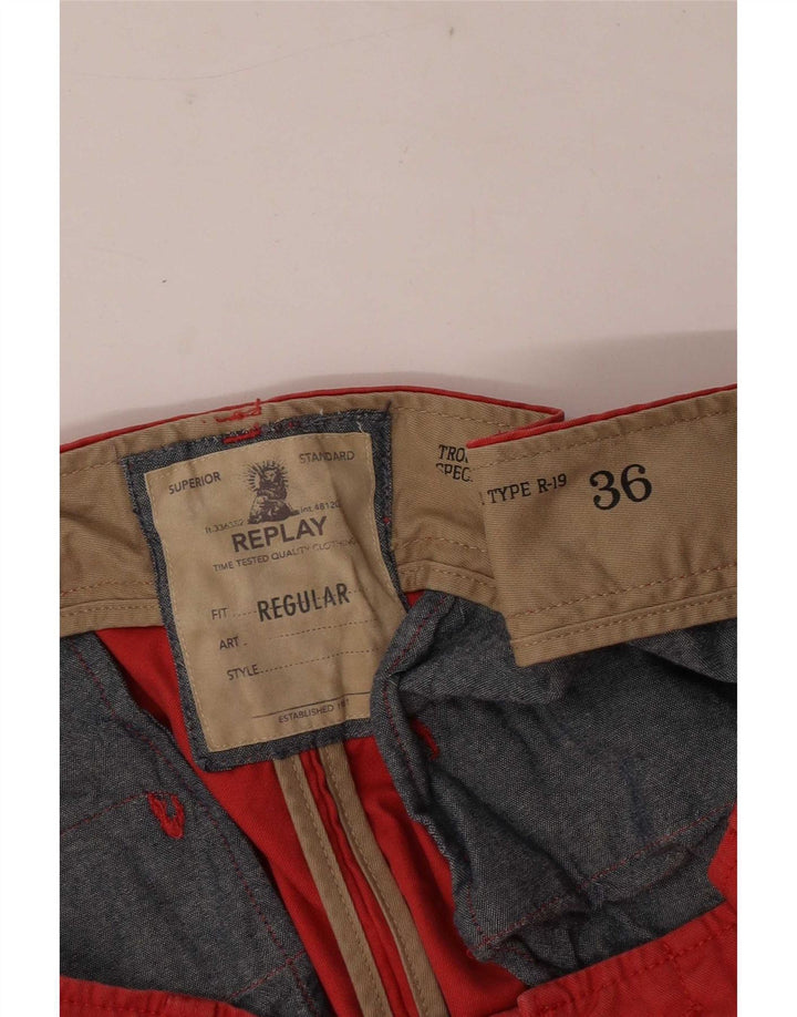 Replay Short Chino Homme W36 Large Rouge