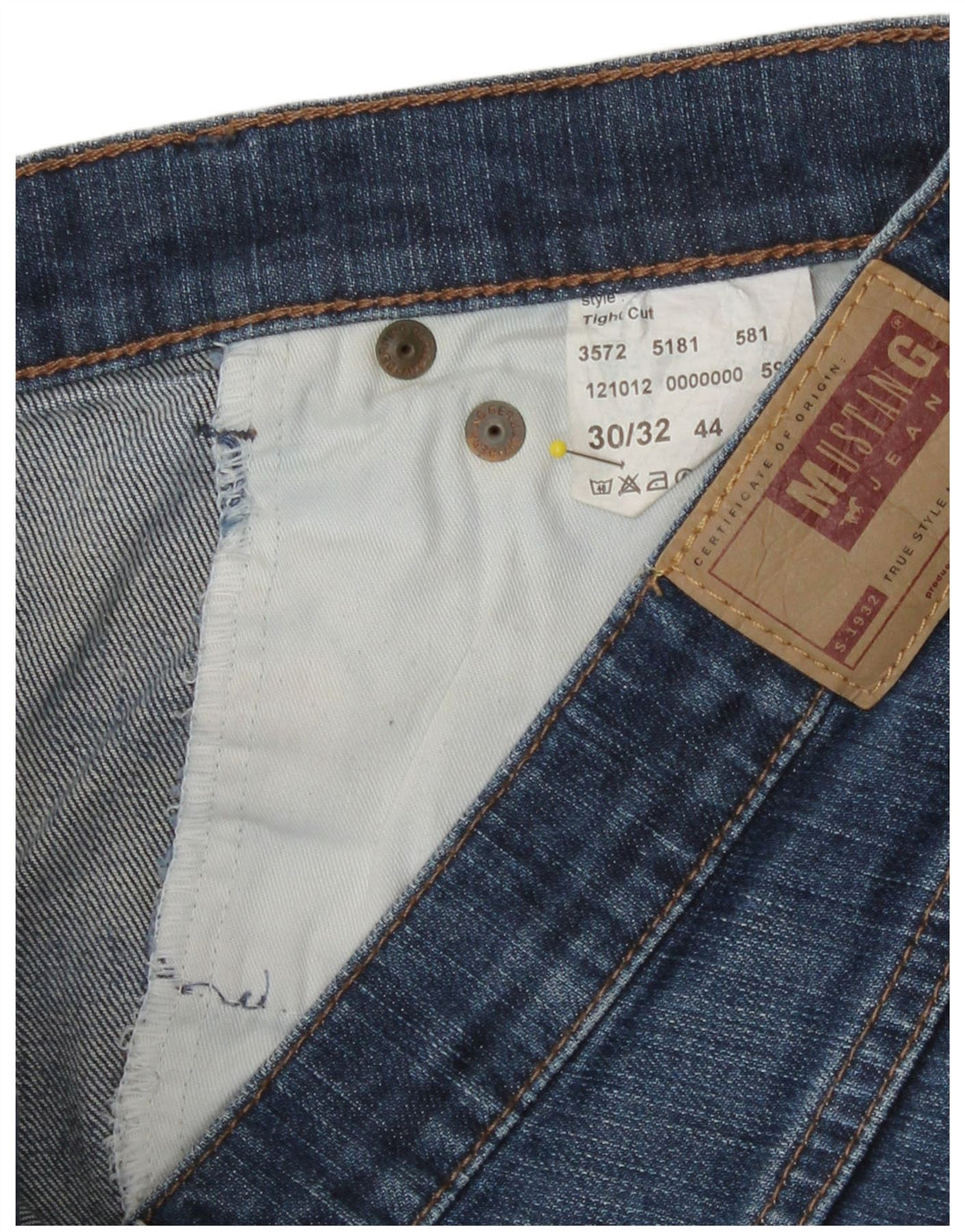 Jeans bootcut da donna Mustang W30 L29 cotone blu