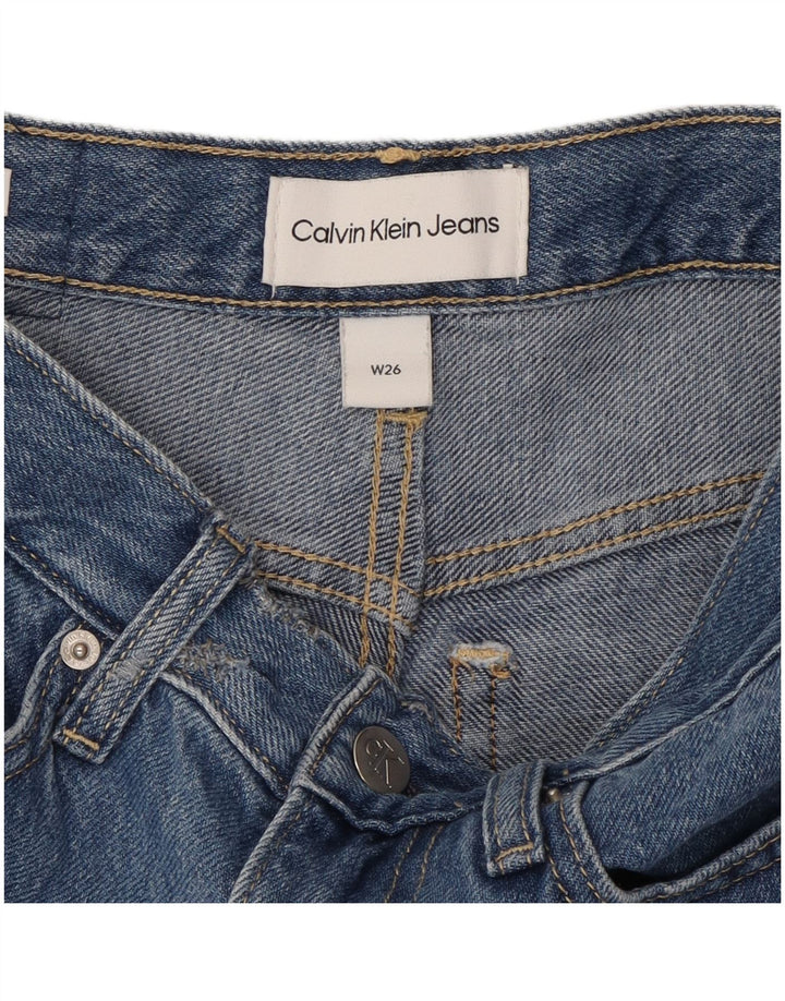 CALVIN KLEIN Womens Straight Jeans W26 L27 Blue