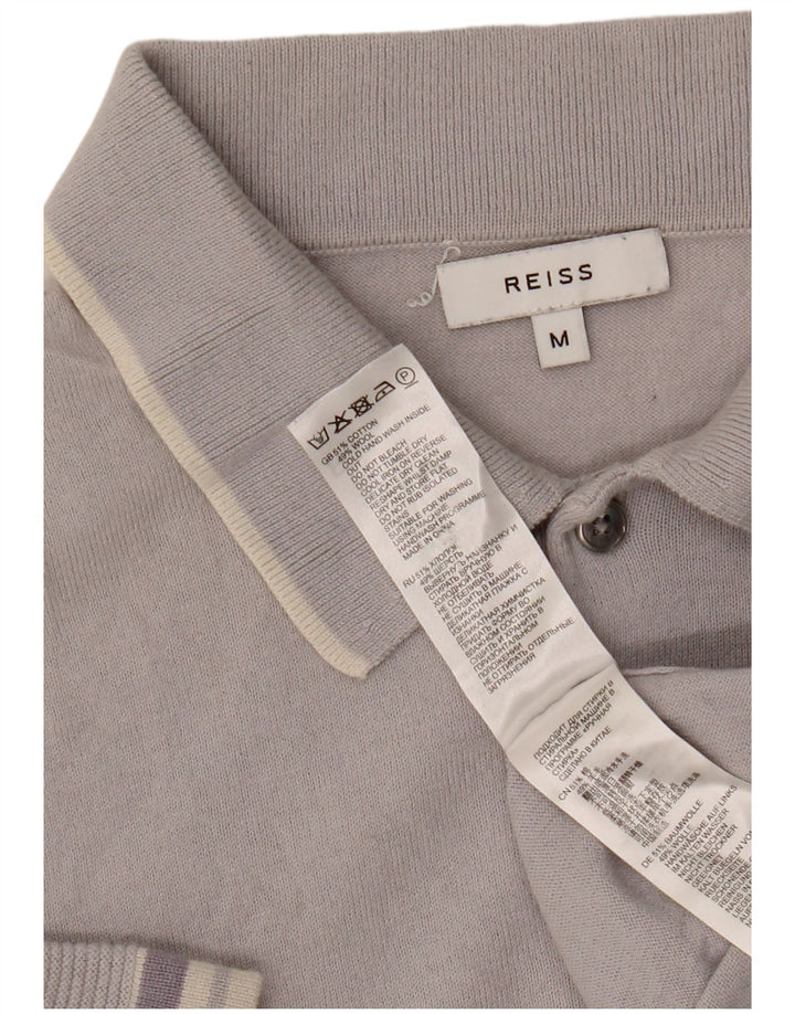 Reiss Polo Homme Gris Moyen Coton
