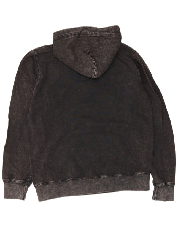 Franklin Marshall Herre grafisk hættetrøje Jumper Medium Sort Bomuld