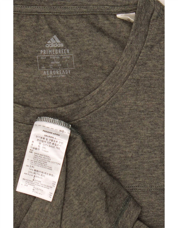 Adidas Hommes Aeroready T-Shirt Haut Grand Gris Polyester