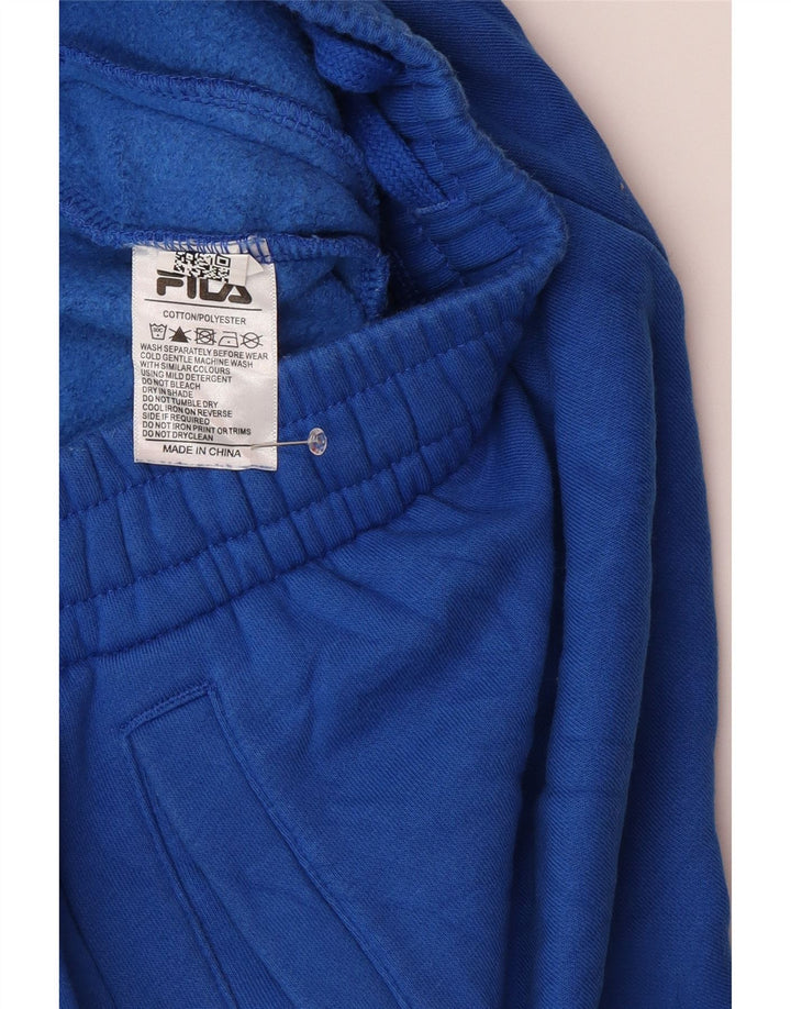 Fila Mens Tracksuit Trousers Joggers Small  Blue Cotton