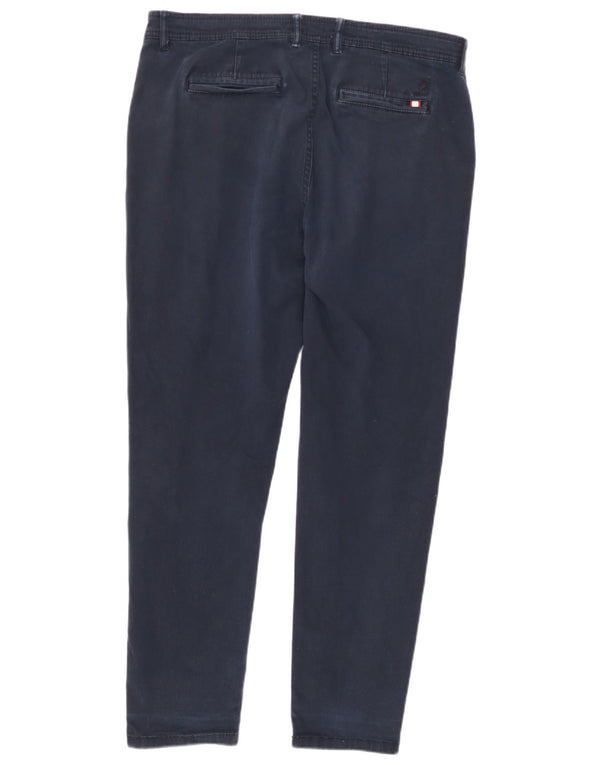 Pantaloni chino slim da uomo Kangol W34 L27 in cotone blu navy