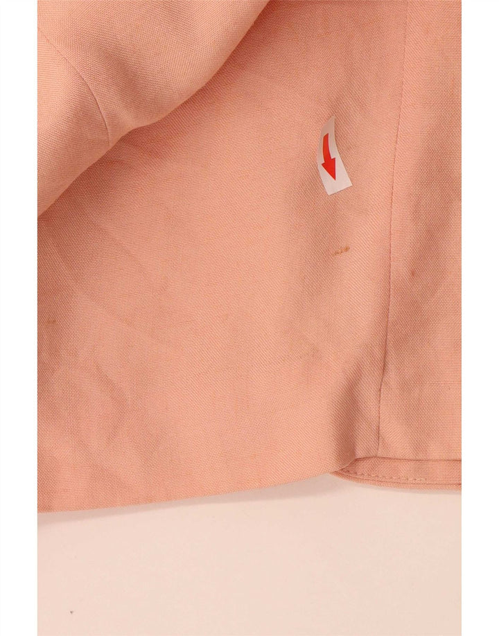 Giacca blazer a 1 bottone da donna Zara UK 14 viscosa rosa medio